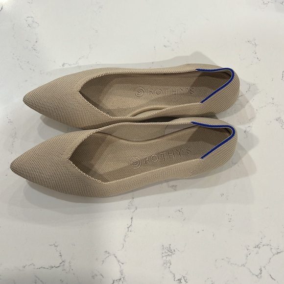 Rothy's Tan Loafers Classic Flats - Picture 2 of 7